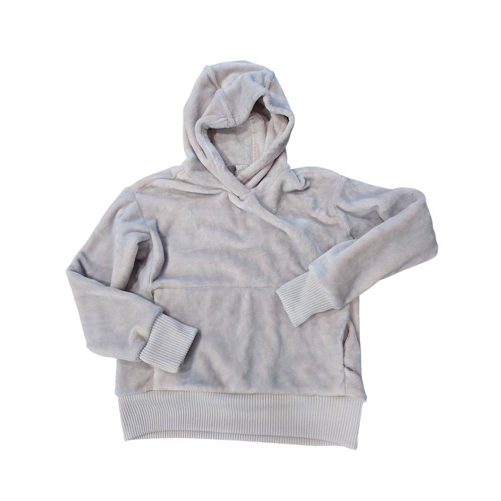 Athleta Girl Hoodie Youth M 8-10 Pink Velvet Sweatshirt Thumb Holes Pocket Girls